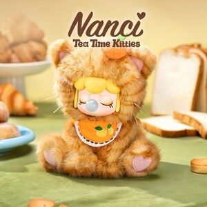 NEW✨ Rolife Nanci Tea Time Kitties Plush Series Confirmed Orange Bread Cat
